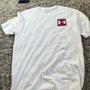 White under armor tee